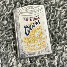 Vintage Coors Banque Beer Lighter Great Looking Condition Sold as Is picture
