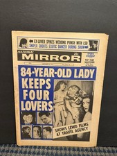 1967 National Mirror Newspaper,84yr Old 4 Lovers, Tippie Turley Centerfold (10S) picture