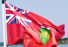 NEW 3x5 ft ONTARIO CANADA CANADIAN FLAG better quality usa seller picture