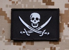 Calico Jack Embroider Patch Navy SEAL Pirate Flag Battlefield 4 Jolly Roger Hook picture