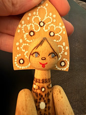 Soviet Russian Handmade Wood Figurine 