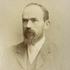 Antique Cabinet Card Photo Older Gentleman Kirkcaldy New Brunswick Canada picture