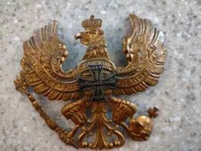 WWI German brass eagle helmet insignia Antique Designer Gift picture