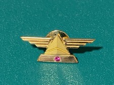 VTG Delta 15 Years Service Pin 1/10 10K Solid Gold 1 Ruby Proud Delta Personal picture