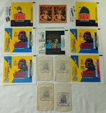 Vintage Star Wars Bubble Gum Wrapper Lot 13pc Topps OPC Greek El Imperio French picture