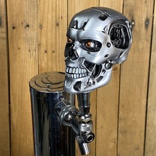 The Terminator Tap Handle For Beer Keg Sci Fi Movie Robot Skull Cyborg Skeleton picture