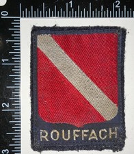 Post WWII French France Army School Rouffach Formation Sign Badge Patch picture
