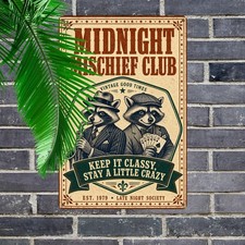 Vintage Stoner Culture Duo Poster Metal Sign Retro Man Cave Tin Wall Art picture