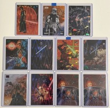 Topps Star Wars Lot 30 Cards Galaxy, Masterwork, Chrome Sapphire, Auto rainbow picture