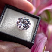 10.00 CT Round Cut Natural D Color Loose Lab-Grown CVD Diamond VVS1 Certified picture