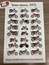 Honda 1972 Line Up Poster picture