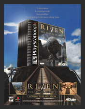 Riven The Sequel To Mist Playstation 1 PS1 PC Game Promo Ad Art Print Poster picture