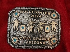 Rodeo BULLFIGHTER Champion☆2024☆Casa Grande AZ☆X~Treme☆Trophy Buckle☆Rare☆T01 picture