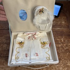 Vintage 1950s Japanese Silk Pajama Set + Slippers In Box Sz small picture