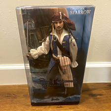 Barbie Collector Edition Captain Jack Sparrow On Stranger Tides Figure NRFB picture