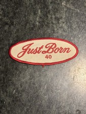 Just Born Candy Bethlehem PA 70s 80s PATCH Rare Vtg 4” Mike Ikes Peeps picture