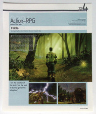 Microsoft Fable Action-RPG Game of the Year 2004 Magazine Ad Print 2005 picture