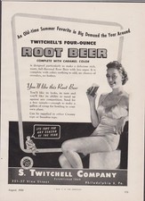 1946 Mag. Ad for Twitchell's Four Ounce Root Beer --Philadelphia picture