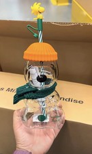 FAST SHIP 2026 Snoopy Starbucks Glass Cold Cup Peanuts Pre Order Limited Edition picture