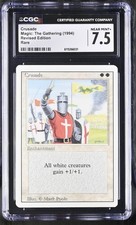 Magic The Gathering Revised Edition CGC 7.5 White Enchantment Card (Crusade) picture