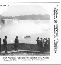 American Falls From The Canadian Side, Niagara,, 1978 Reproduction Stereoview picture