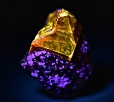 Natural Fluorescent Red Zircon Crystal Specimen 45 Carat picture