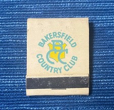 Vintage Bakersfield Country Club Matchbook California BCC 5 Digit Phone Rare 82B picture