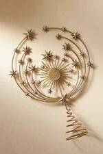 Anthropologie Hedy Tree Topper Stars Gold Celestial Starry Night Galaxy NEW picture