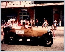 Vtg Color Snapshot Cape May NJ Queen Maysea Parade Car 1990s picture