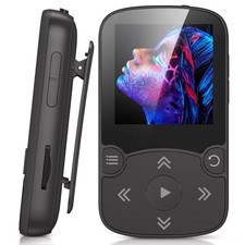 AGPTEK 64GB MP3 Player with Clip, A65 Bluetooth 5.3 Lossless 64GB, Black  picture