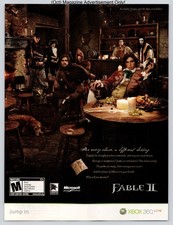 Fable II Xbox 360 Lionhead Microsoft RPG Fantasy 2008 Full Page Print Ad picture