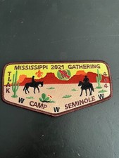 OA TI'AK LODGE 404 2021 MISSISSIPPI GATHERING CAMP SEMINOLE FLAP picture