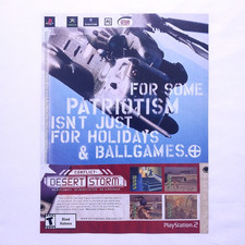 2002 Conflict Desert Storm PlayStation 2 Game Vintage Print Ad Advert Y2K Art picture