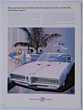 1968 Pontiac GTO Vintage The Great One 400 cu V8 Wide Tracking Original Ad picture