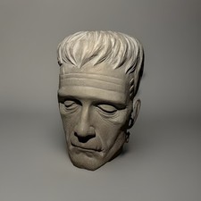 Frankenstein Head Halloween Bust Universal Monsters Large Faux Stone Viral New picture