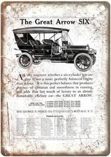 1908 Pierce-Arrow Vintage Automobile Ad Retro Look Metal Sign AM8483 picture