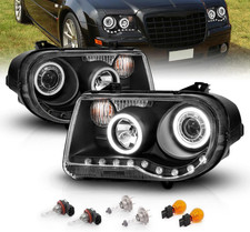 for 2005-2010 Chrysler 300C Black Replacement Headlight Assembly Halogen Project picture