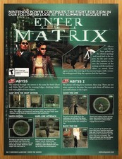 2003 Enter the Matrix Nintendo Gamecube Print Ad/Poster Authentic Promo Art picture