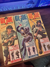1964 Hasbro G.I. Joe Lot of 3 Empty Cardboard Boxes Action Soldier Sailor Marine picture