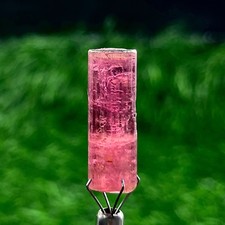 23 Cts Rare Big Pink Tourmaline Pencil Crystal Rough 27x9 mm Collector Mineral picture