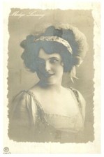 1911  British Theater Beauty MADGE LESSING Edwardian Sent by Friend of Madge picture