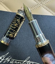 Montegrappa Alexander Hamilton Fountain Pen 18K NIB Limited Edition MSRP $3950 picture