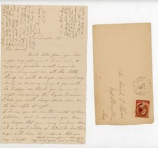 1893 Handwritten Letter East Sumpter MA Frank Hurst Stoughton Temperance Liquor picture
