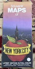 VINTAGE 1981 NEW YORK CITY SOUVENIR MAP SUBWAYS STREET ATTRACTIONS HOTELS G picture