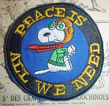 PEACE is All We NEED - Patch - SNOOPY - 21st TASS - USAF - Vietnam War - M.196 picture