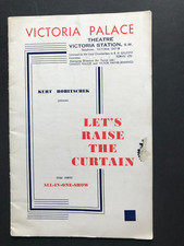 1938 Let's Raise The Curtain Victoria Palace Theatre Programme Florence Desmond picture