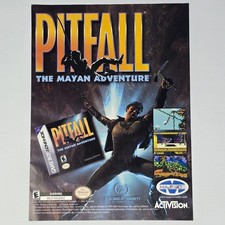 Pitfall The Mayan Adventure Game Boy Advance Authentic Magazine Ad picture