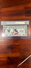 Disney 1987 Disneyland $1 Disney Dollar Mickey Mouse PMG 63 EPQ picture