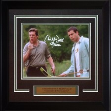 Christopher McDonald Shooter McGavin Autographed Happy Gilmore Deluxe Framed 8x1 picture