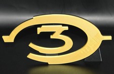 Halo 3 3D printed Logo Sign Wall Desk Shelf Art picture